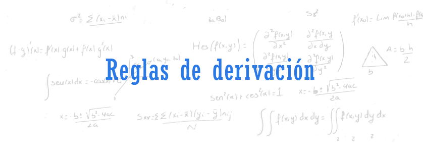 Reglas de derivación